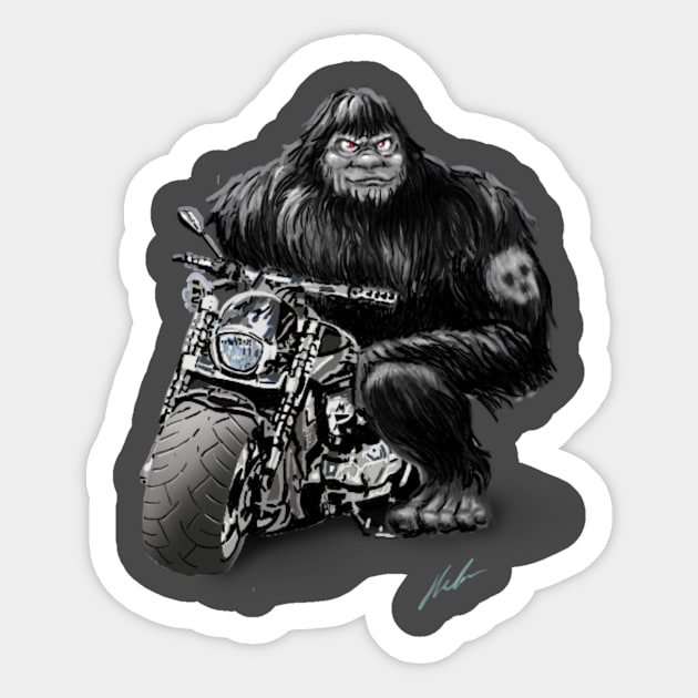 Bigfoot Sticker by Rob's Tee's